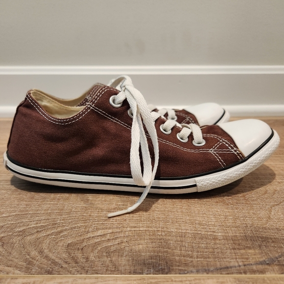 Converse Shoes, Women's 7, Men's 5, Brown, Low Top, All-Stars, Sneakers - Picture 2 of 9